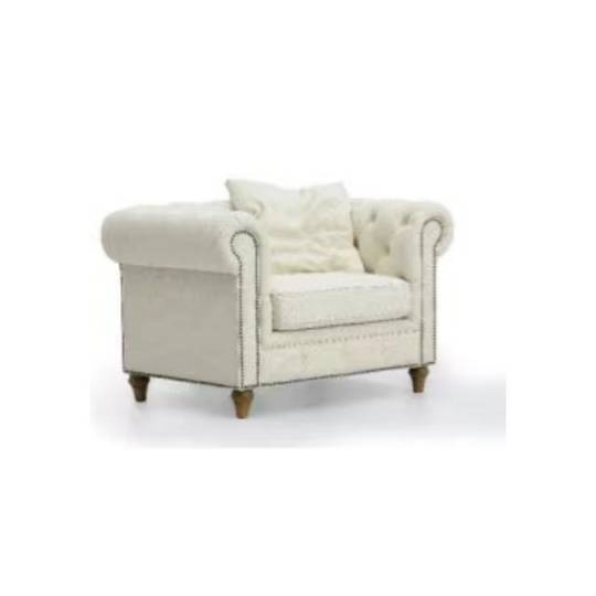 Chesterfield Armchair Linen fabric